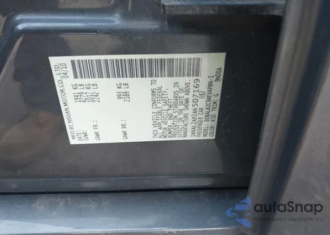 2010 Nissan Altima 2.5 S из США, поврежденный, VIN 1N4AL2AP2AN507169